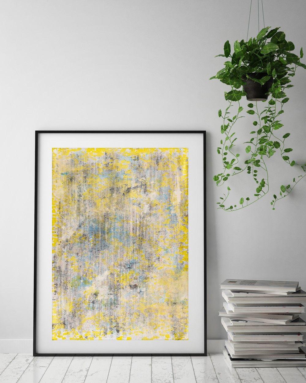 Olas de pensamiento, Pintura, Acrílico sobre papel - Painting Abstracto de Pamela Rys