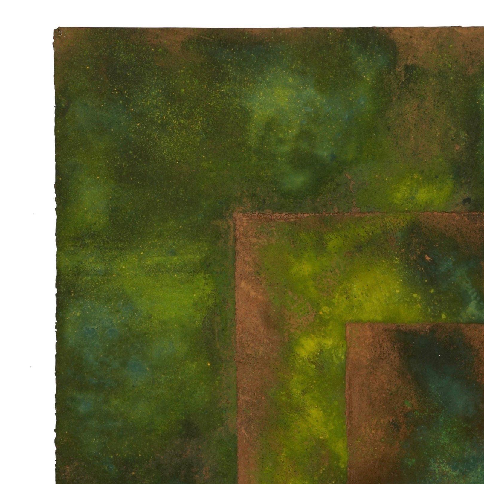 Belle peinture abstraite faite à la main - Abstrait Mixed Media Art par Pamela Stockamore