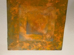 Giallo e oro su carta..... astratto con pigmento