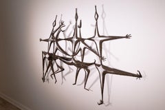 Pamela Stump Walsh The Ballet Brutalist Mid Century Modern Metal Wall Sculpture
