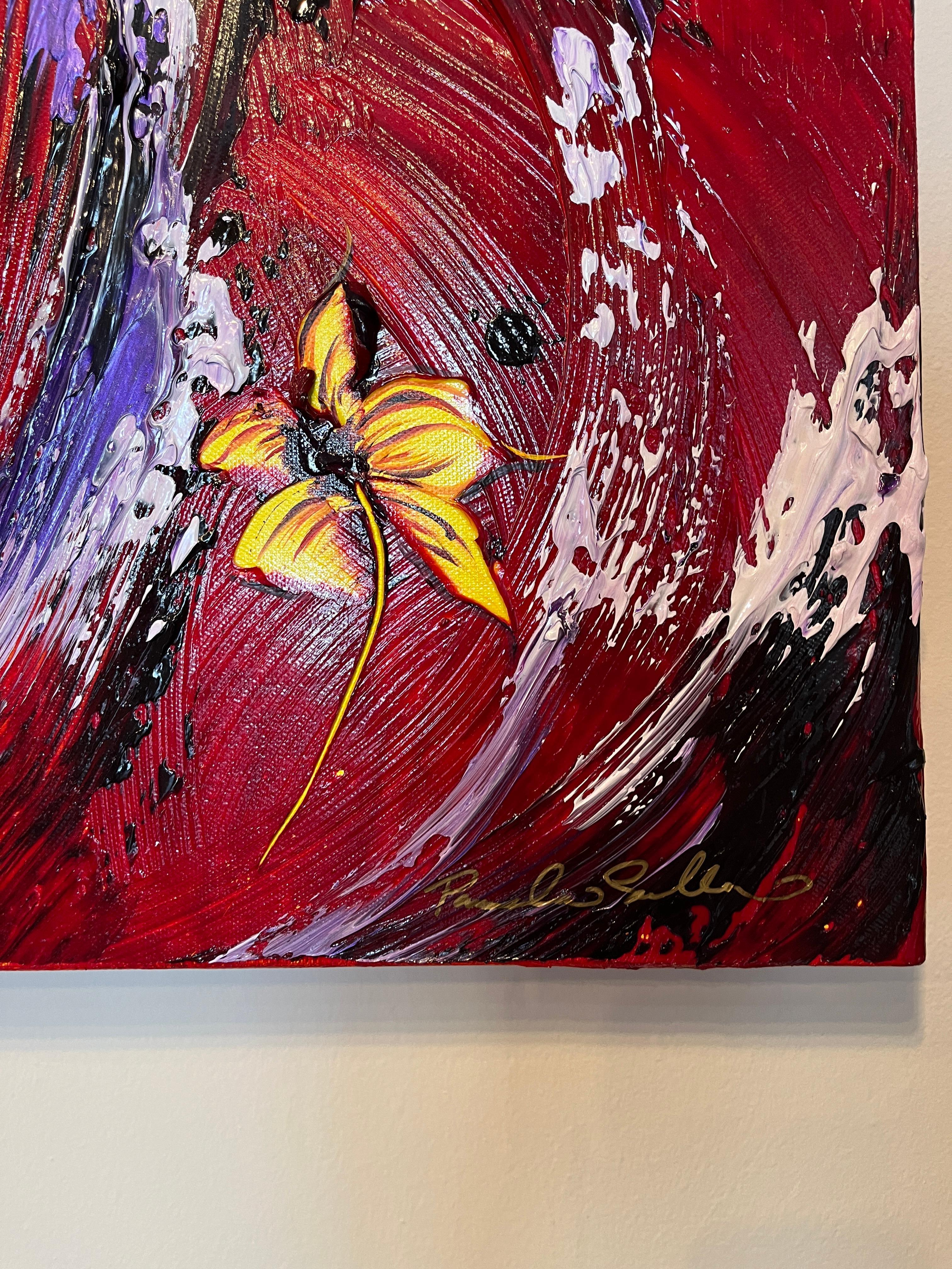 Il ballo - Painting Astratto di Pamela Sukhum 