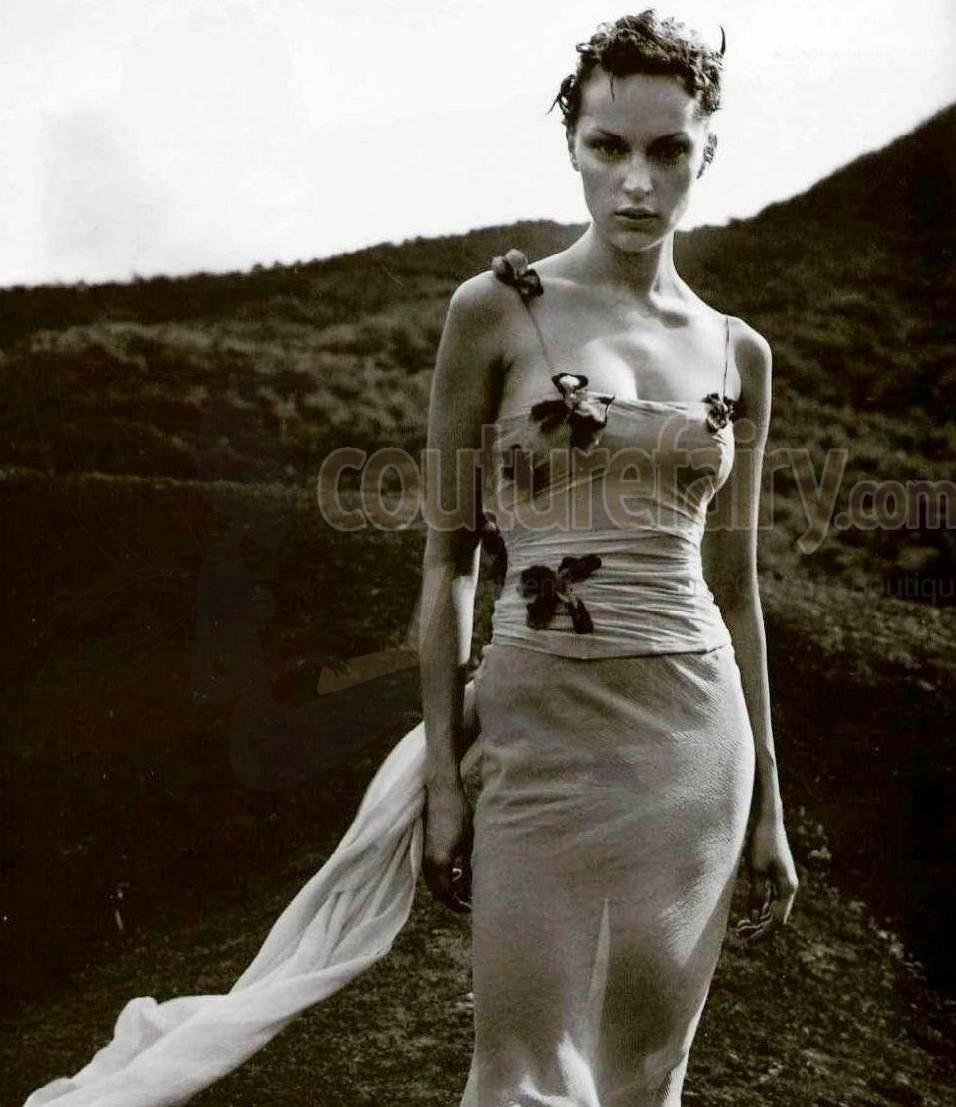 Pamela's Dolce & Gabbana 1998 Corset Butterfly Evening Gown Dress 4
