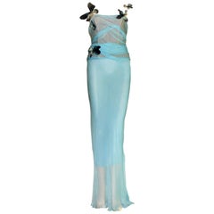 Pamela's Dolce & Gabbana 1998 Corset Butterfly Evening Gown Dress