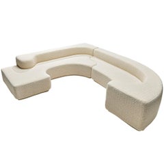 Pamio, Massari & Toso ‘Lara’ Sectional Sofa in Off-White Bouclé