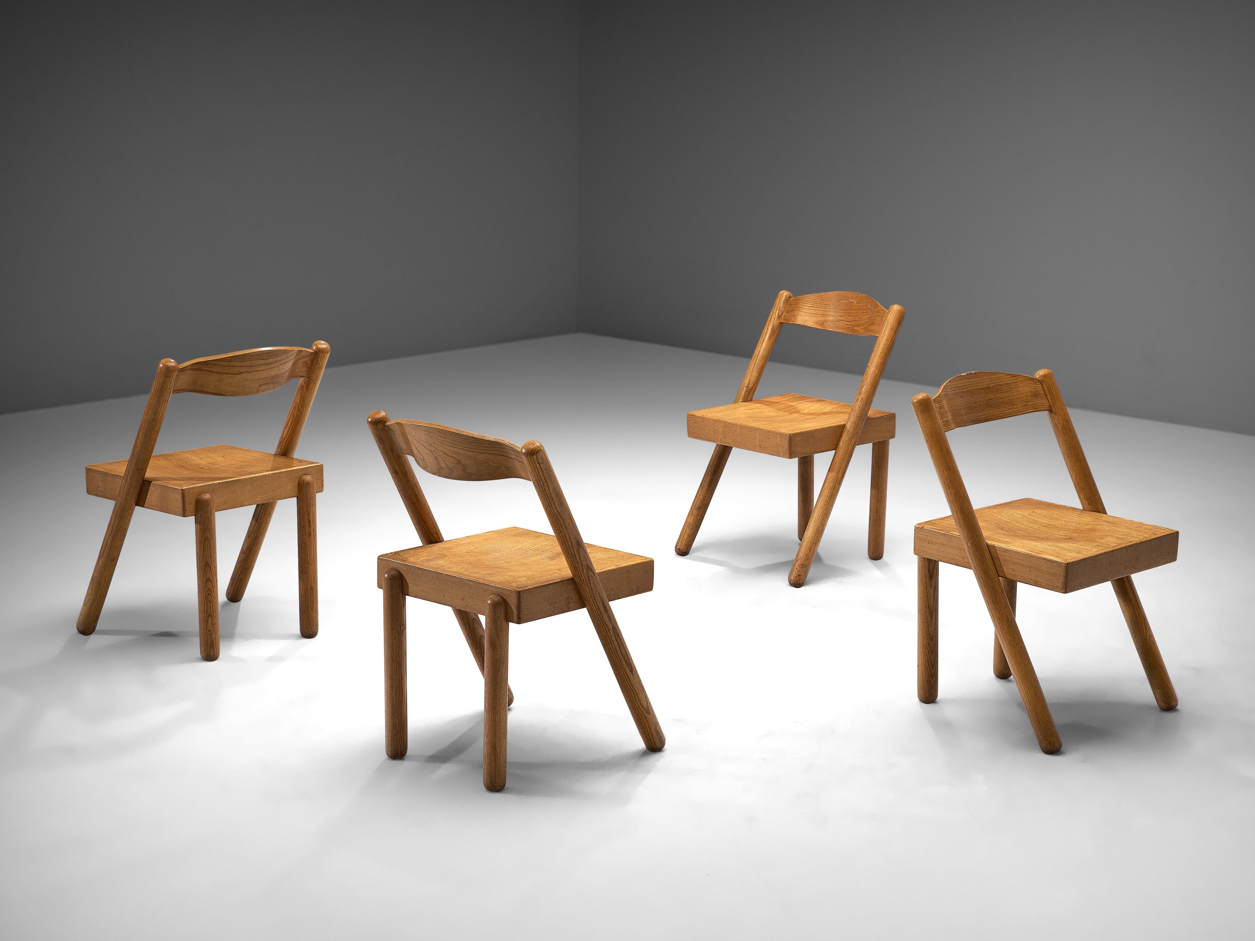 Pamio & Toso Set of 4 Dining Chairs Model ‘Iva’ in Ash 2