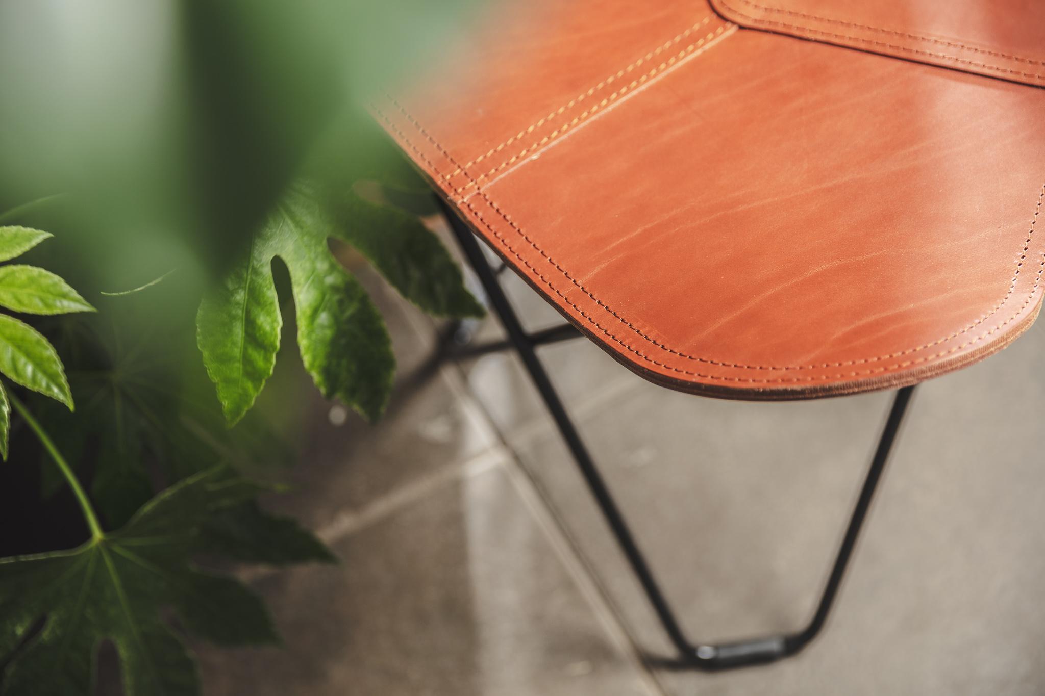 Pampa Flying Goose Footstool di Cuero Design
Dimensioni: P 48 x L 47 x H 48 cm.
Materiali: Pelle e cromo.
Finitura: Pelle Oak e struttura cromata.
Peso: 5,5 kg.

Disponibile in diverse opzioni di colori e finiture per i rivestimenti e il metallo. I