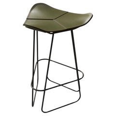 Sgabello da banco in pelle Pampa di Cuero Design