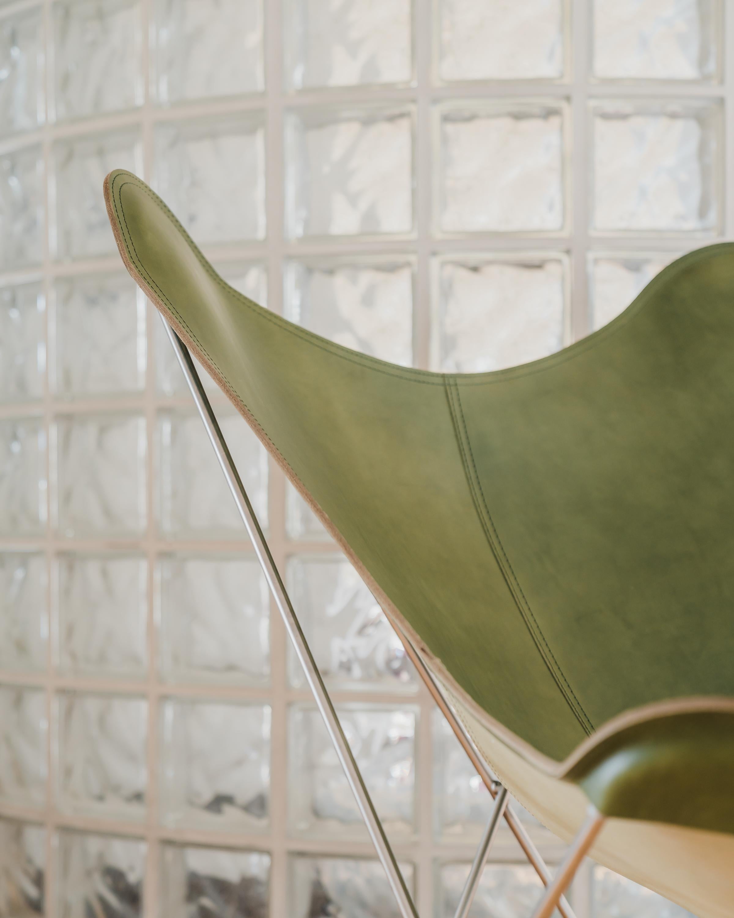 Post-Modern Pampa Mariposa Lounge Chair by Cuero Design For Sale