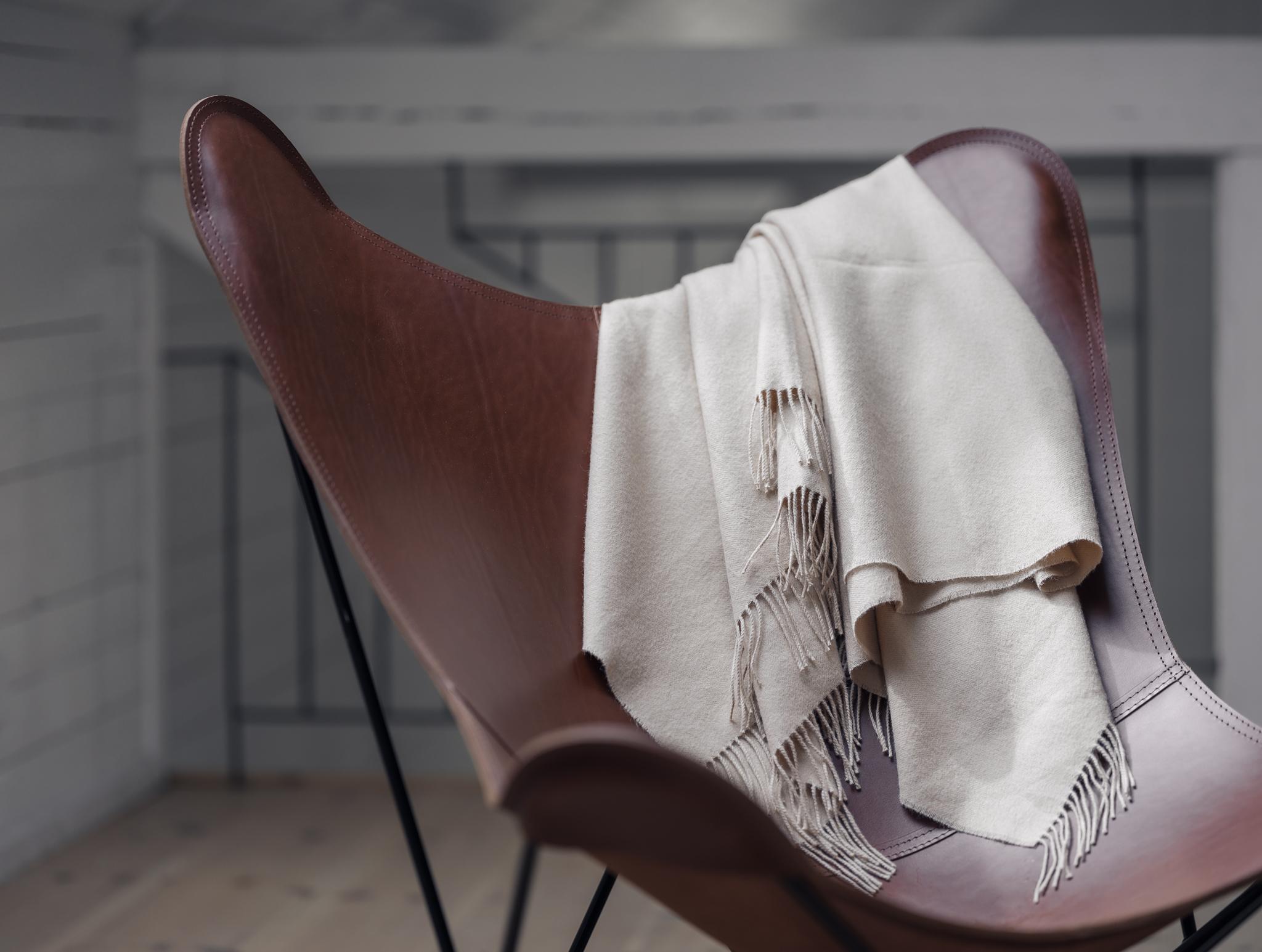 Swedish Pampa Mariposa Lounge Chair by Cuero Design For Sale
