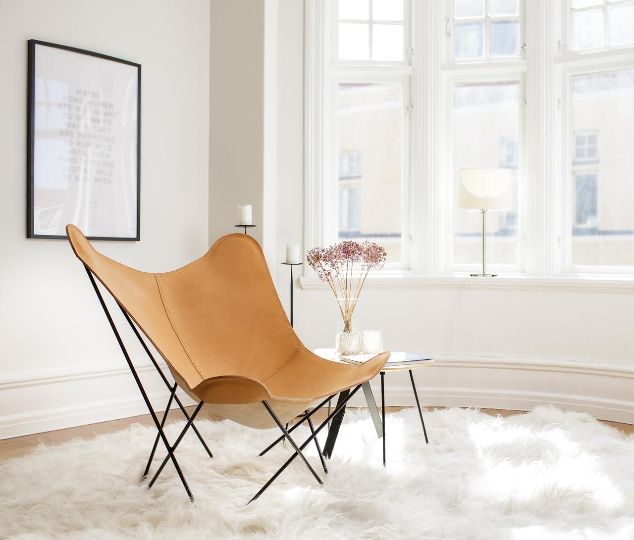 Pampa Mariposa Lounge Chair by Cuero Design In New Condition For Sale In Geneve, CH