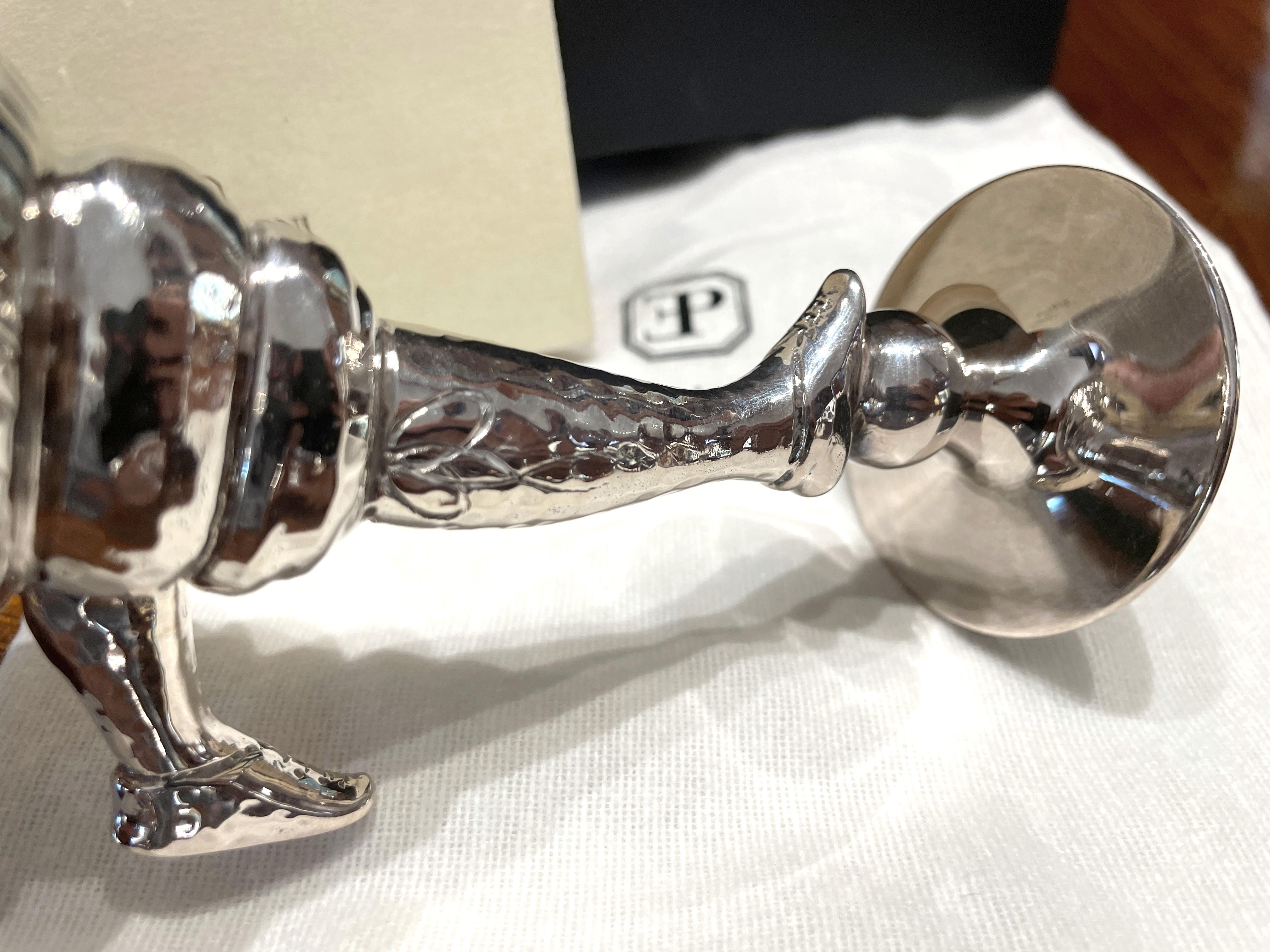 Pampaloni silver glass bichierography For Sale 5