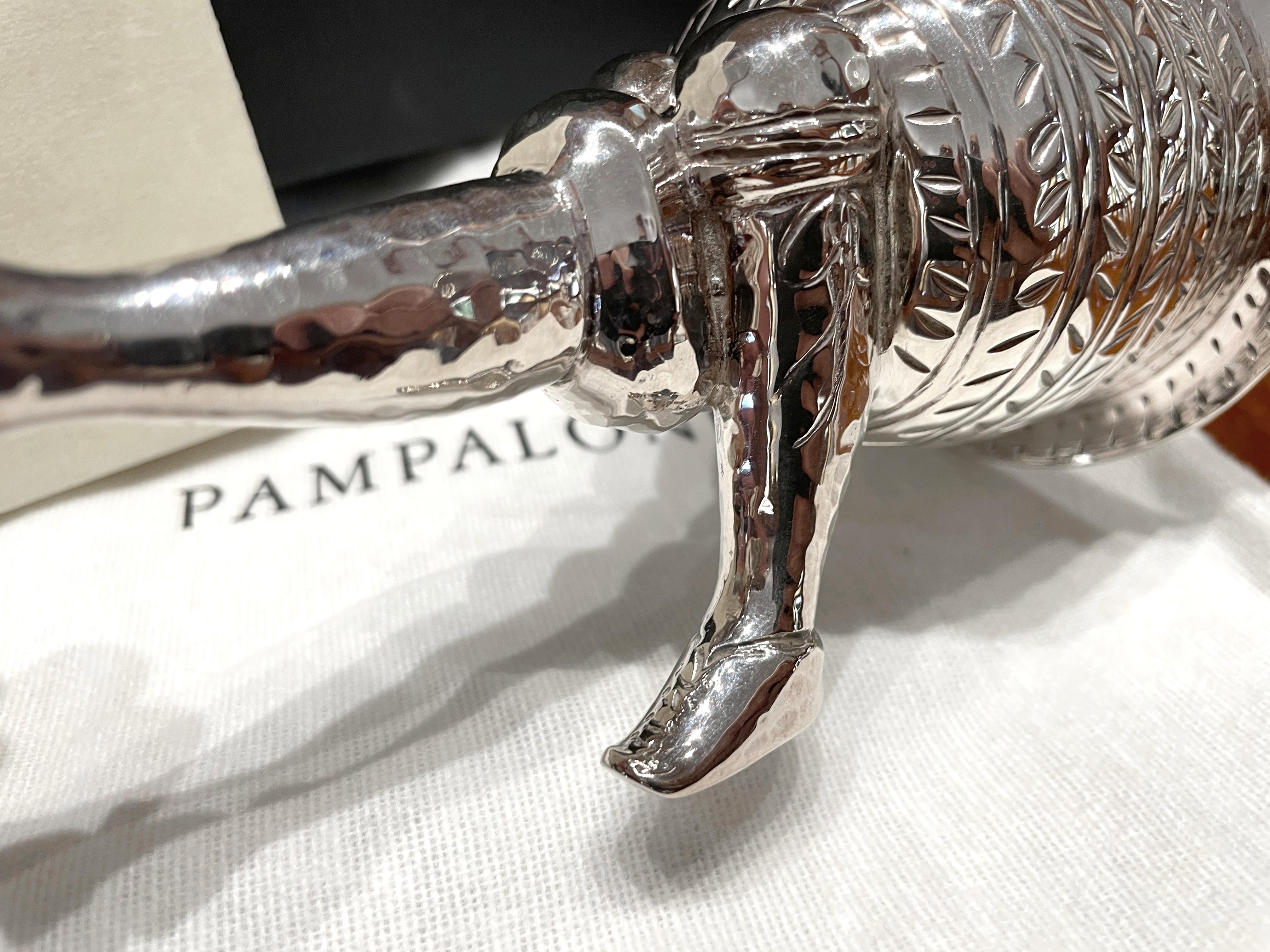 Pampaloni silver glass bichierography For Sale 6