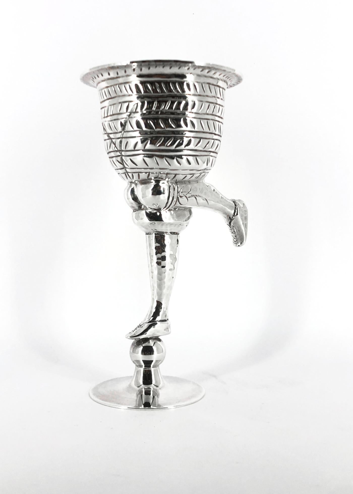 Women's or Men's Pampaloni silver glass bichierography For Sale