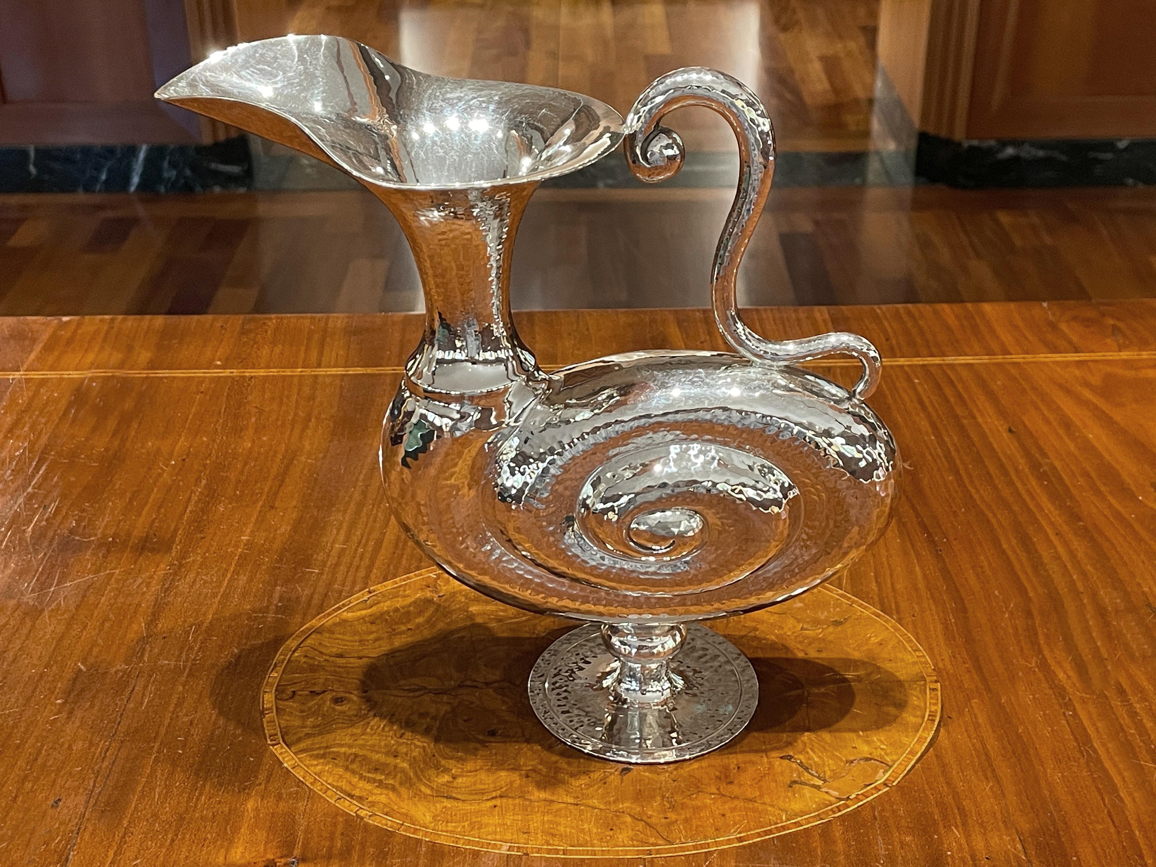 Pampaloni bichierography silver jug For Sale 5