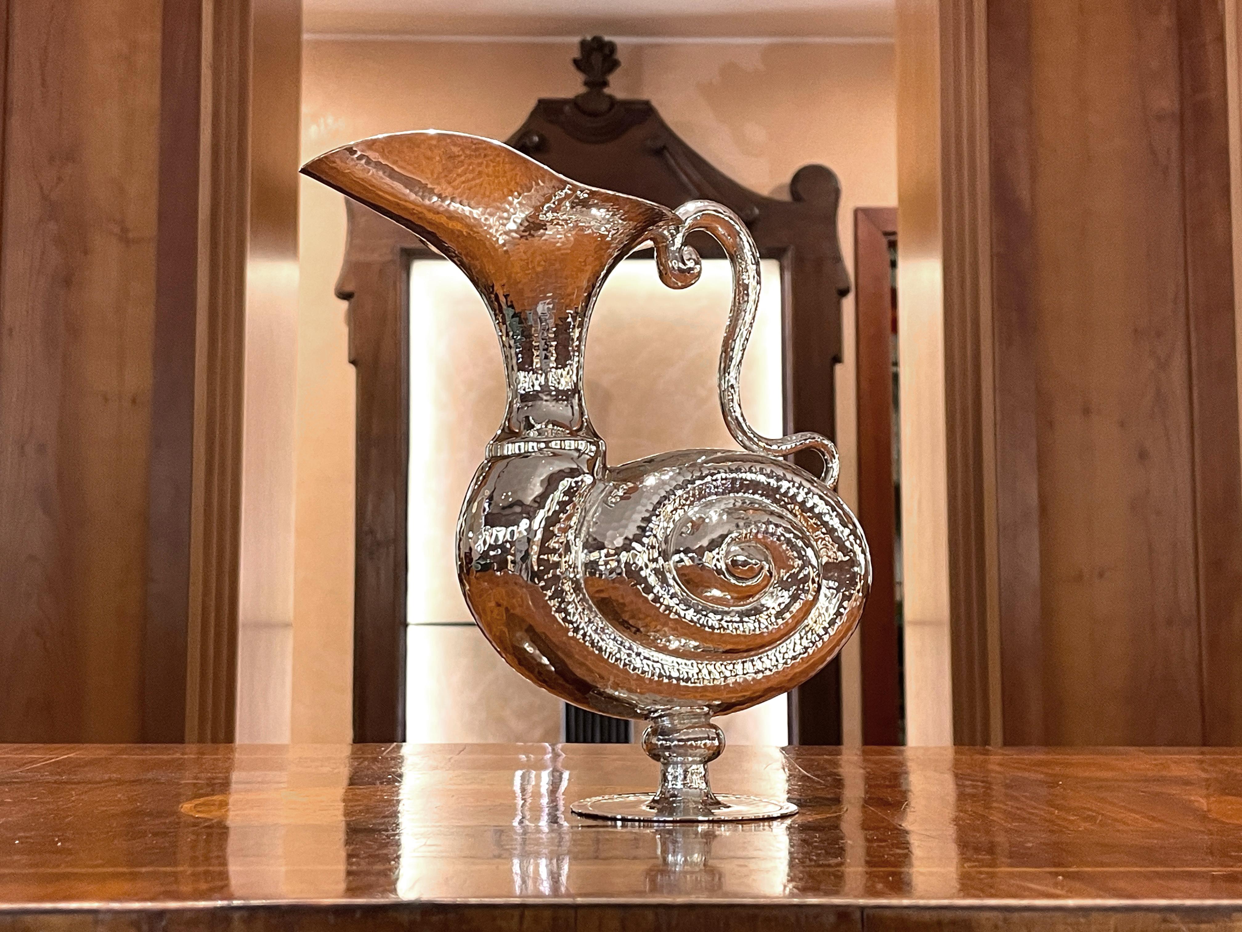 Pampaloni bichierography silver jug For Sale 4