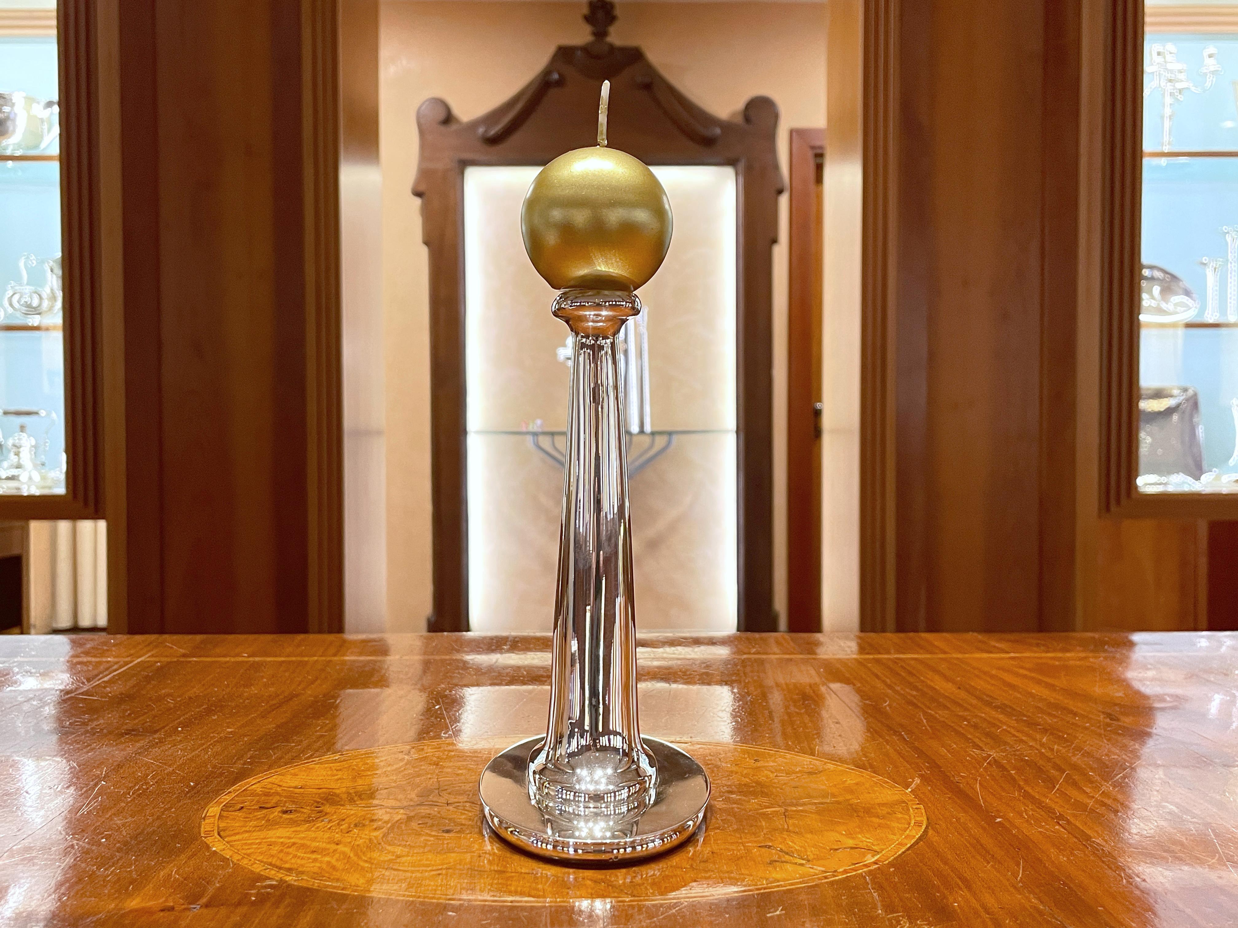 Moderno Pampaloni candelabro in argento sterling in vendita