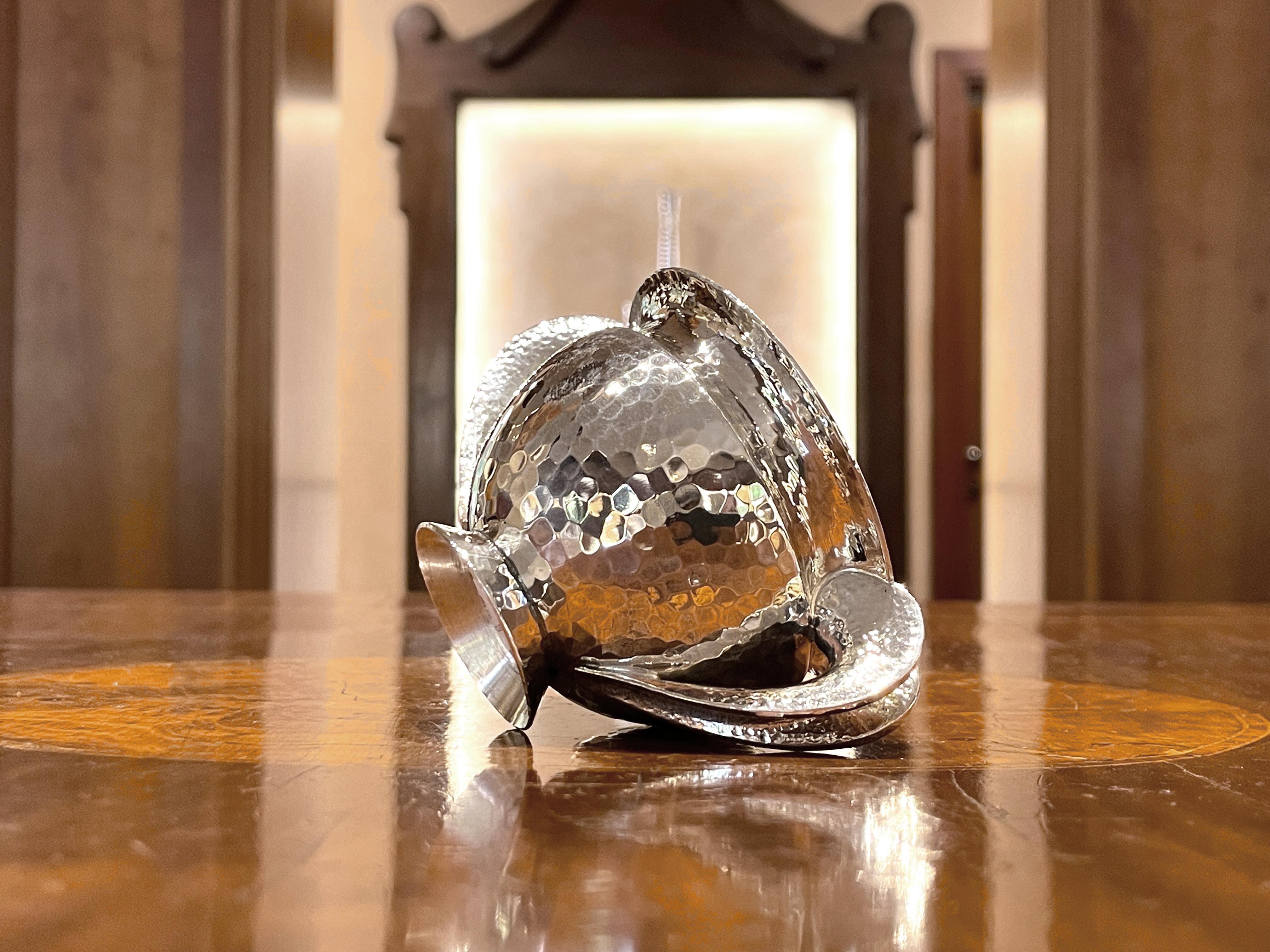 Pampaloni mini vaso troia in argento in vendita 6