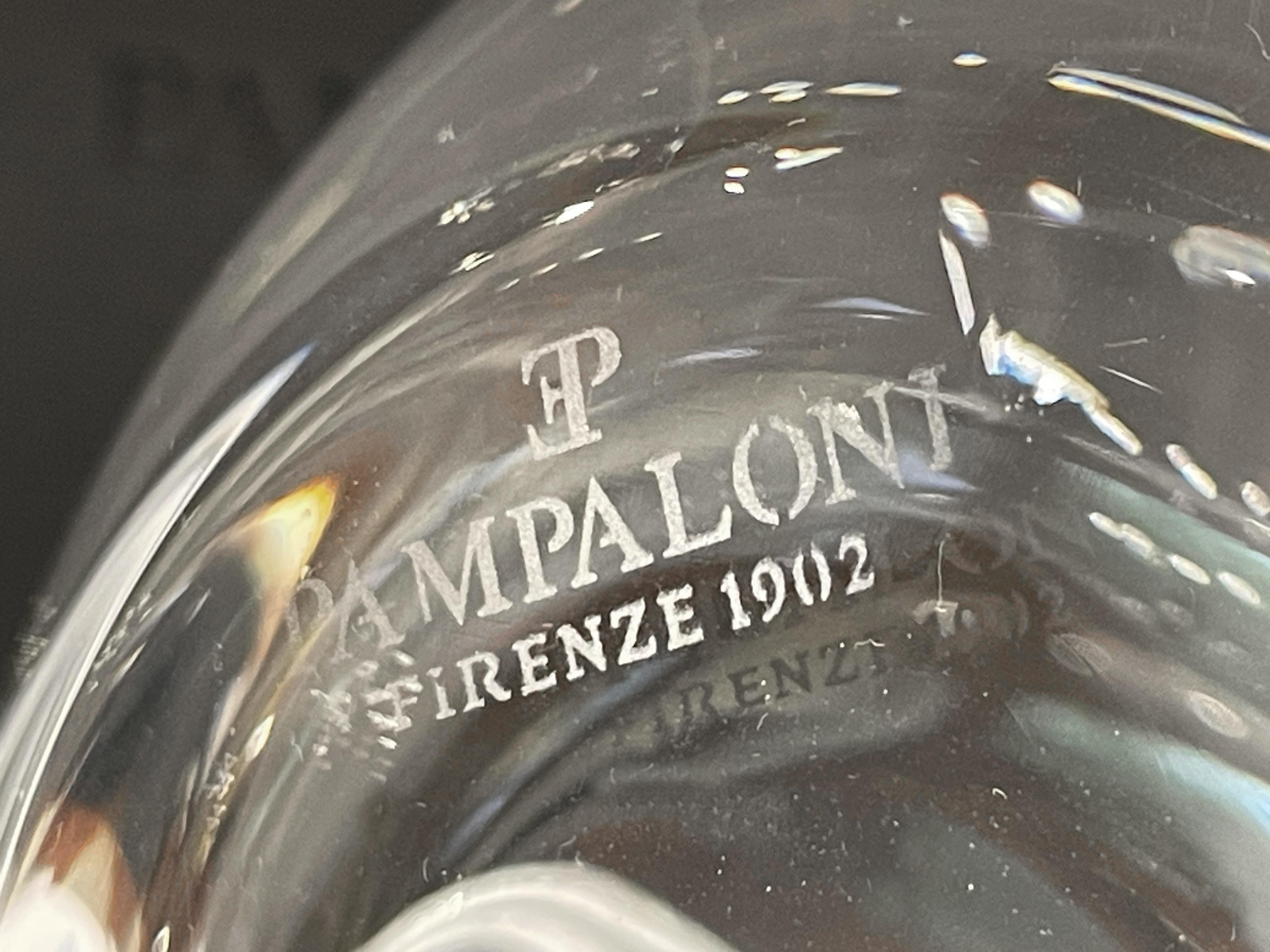 Pampaloni oliera in cristallo e argento sterling con tappo porta spezie in vendita 7
