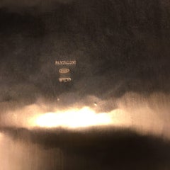 Pampaloni "Troiana" Collection Hand-Forged Gold Metal Charger / Server Plate