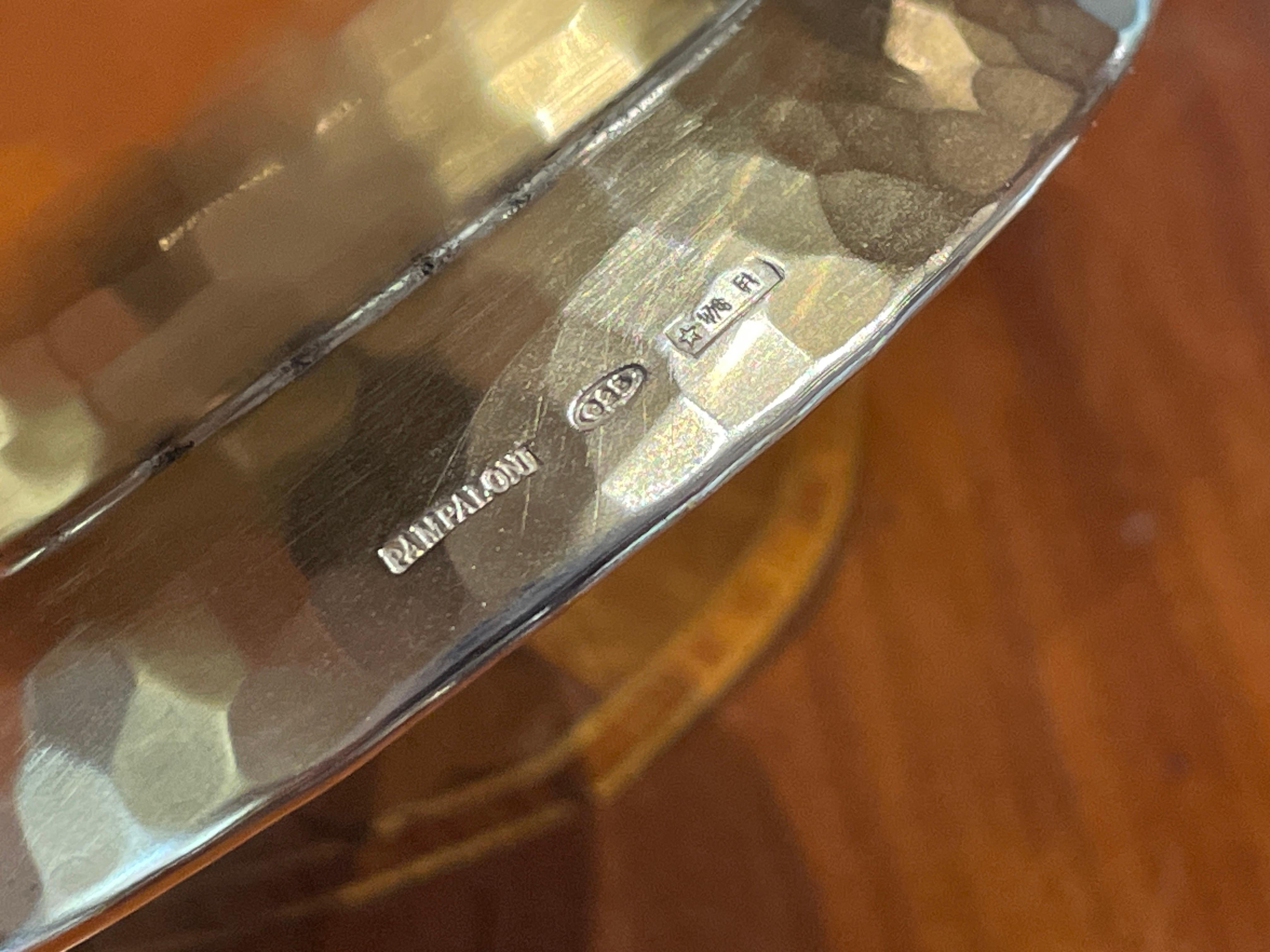 Pampaloni vaso troia in argento sterling dorato in vendita 9