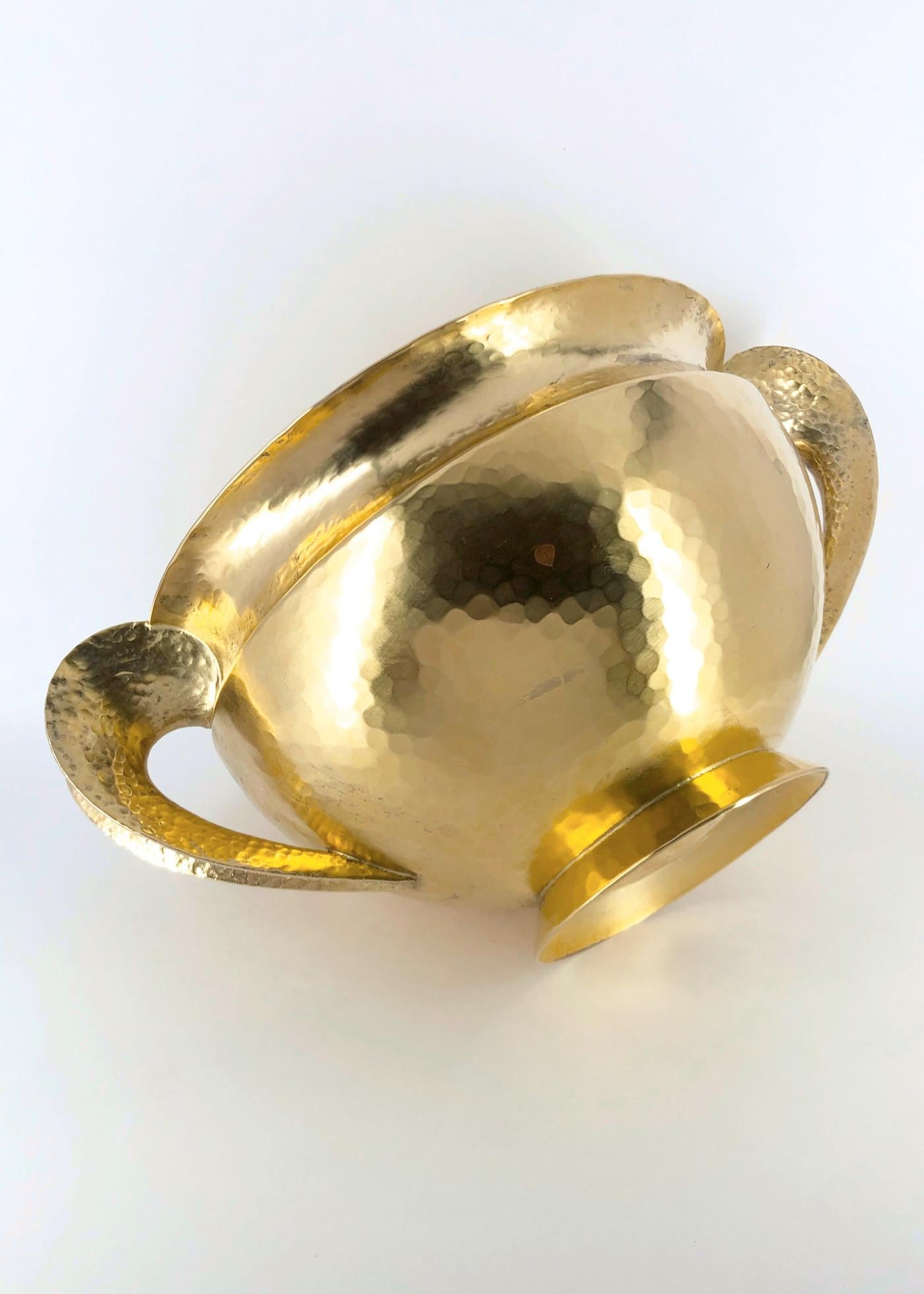 Greco classico Pampaloni vaso troia in argento sterling dorato in vendita