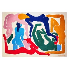 Pamplemousse Tapiz / Alfombra de lana de colores Por MIRANDA MAKAROFF