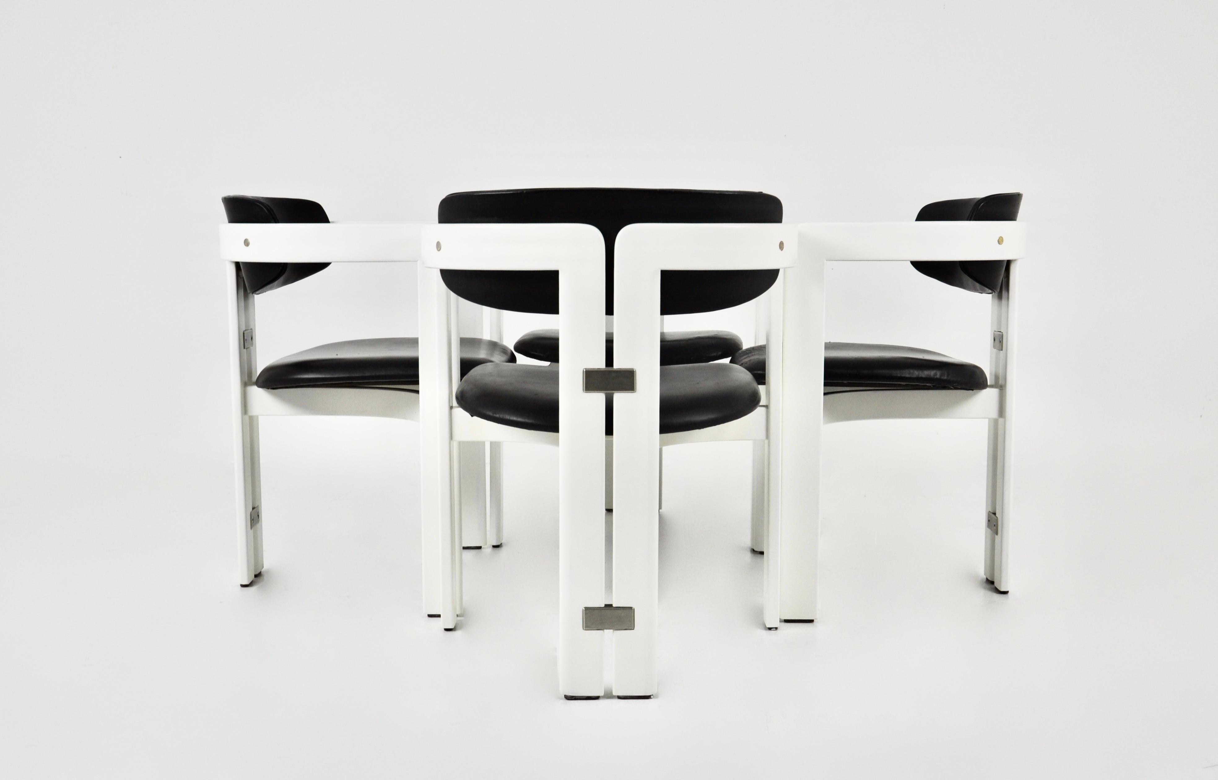 'Pamplona' Dining Chairs by Augusto Savini for Pozzi, 1960, Set of 4 For Sale 3