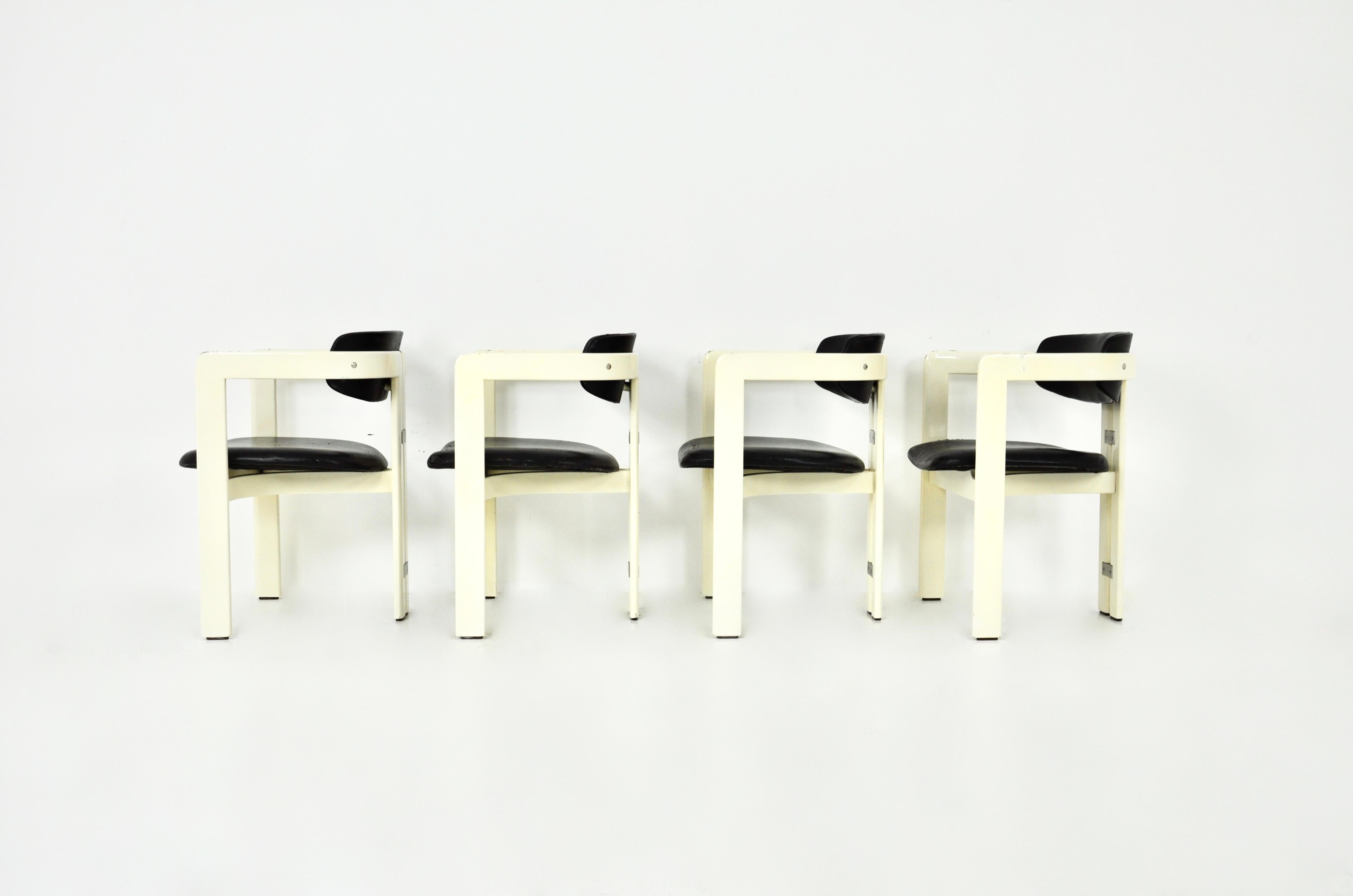 'Pamplona' Dining Chairs by Augusto Savini for Pozzi, 1960, Set of 4 In Good Condition In Lasne, BE