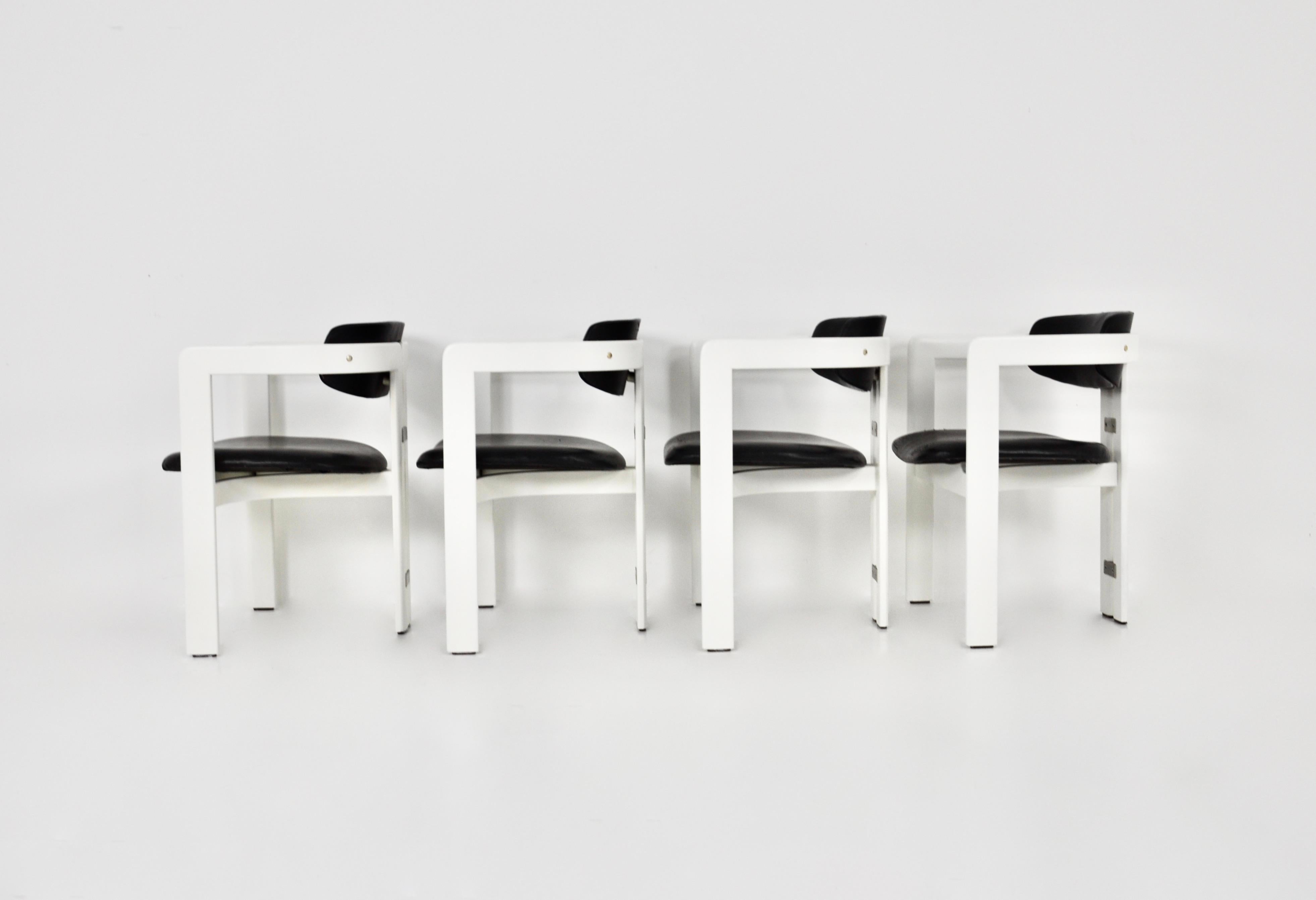 'Pamplona' Dining Chairs by Augusto Savini for Pozzi, 1960, Set of 4 In Good Condition For Sale In Lasne, BE