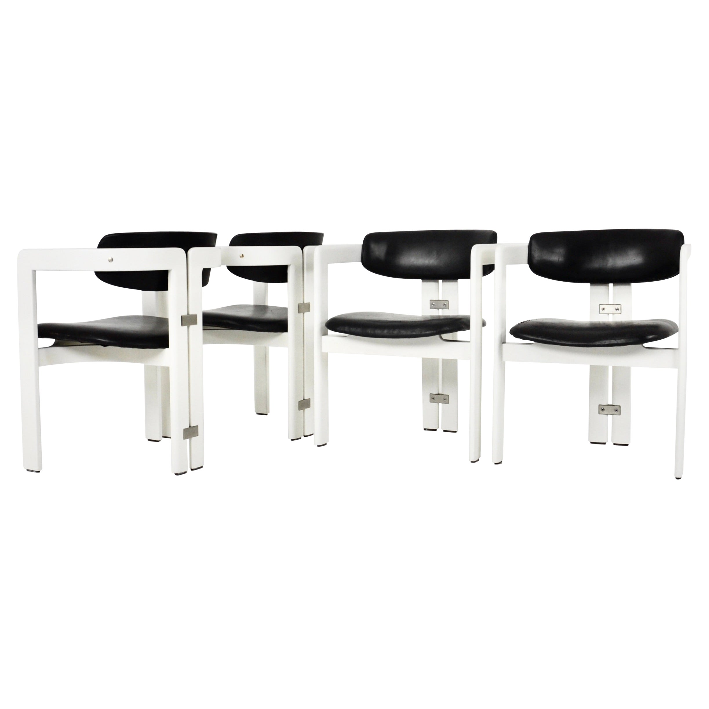 'Pamplona' Dining Chairs by Augusto Savini for Pozzi, 1960, Set of 4