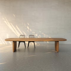 Pamunu Dining Table Eight Seat Handmade Teak Organic Form, In Stock