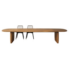 Pamunu Dining Table Ten Seat Handmade Teak Organic Form, In Stock