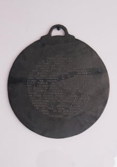 Pan 01 Proust Wall Ceramics in Glazed Black Stoneware by Marie Martin Ceramics