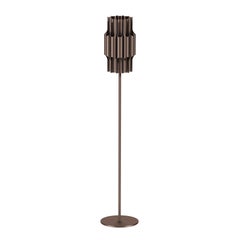 Bronze-Stehlampe „Pan 190“ von Bent Karlby für Lyfa
