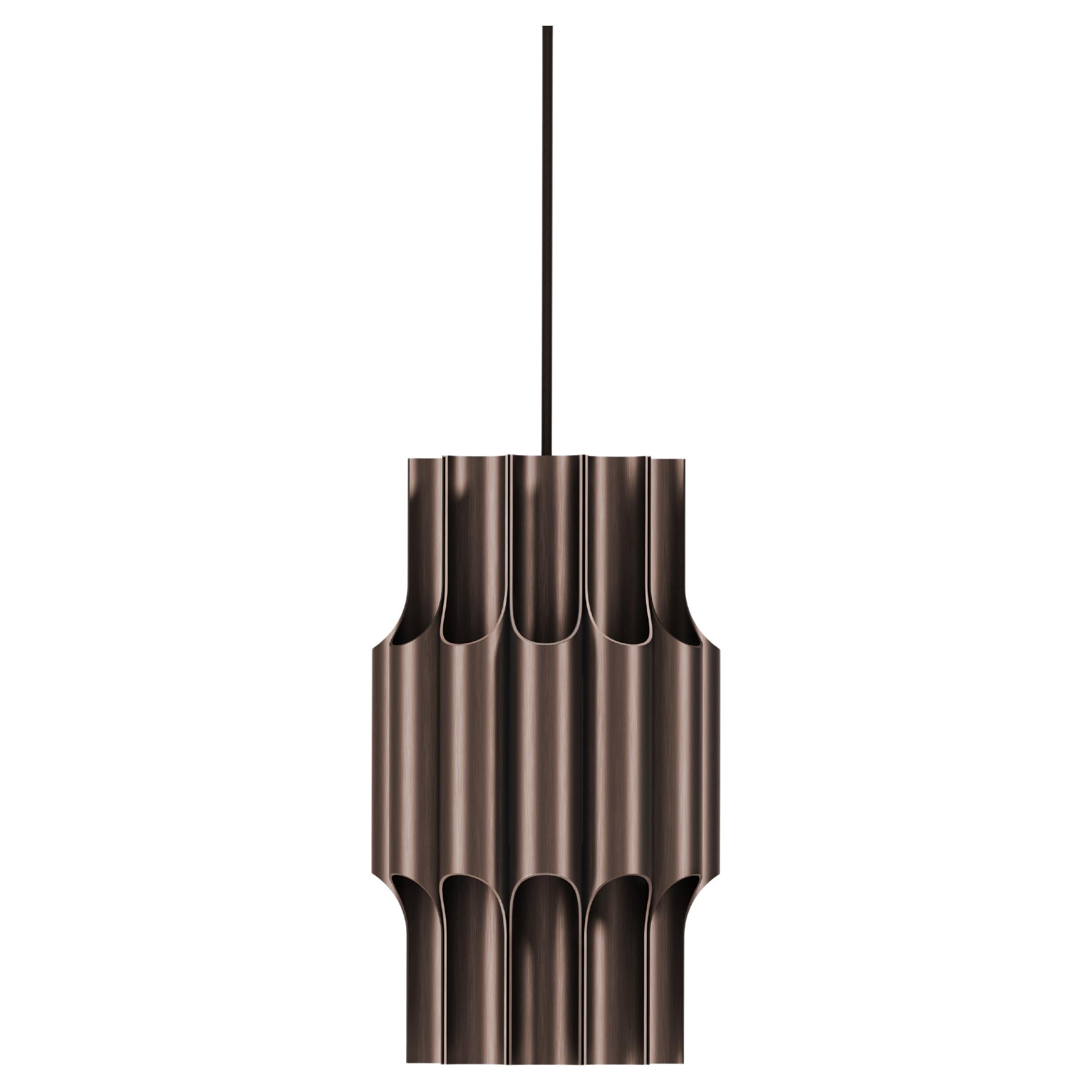 Pendelleuchte „Pan 190“ aus Bronze von Bent Karlby für Lyfa