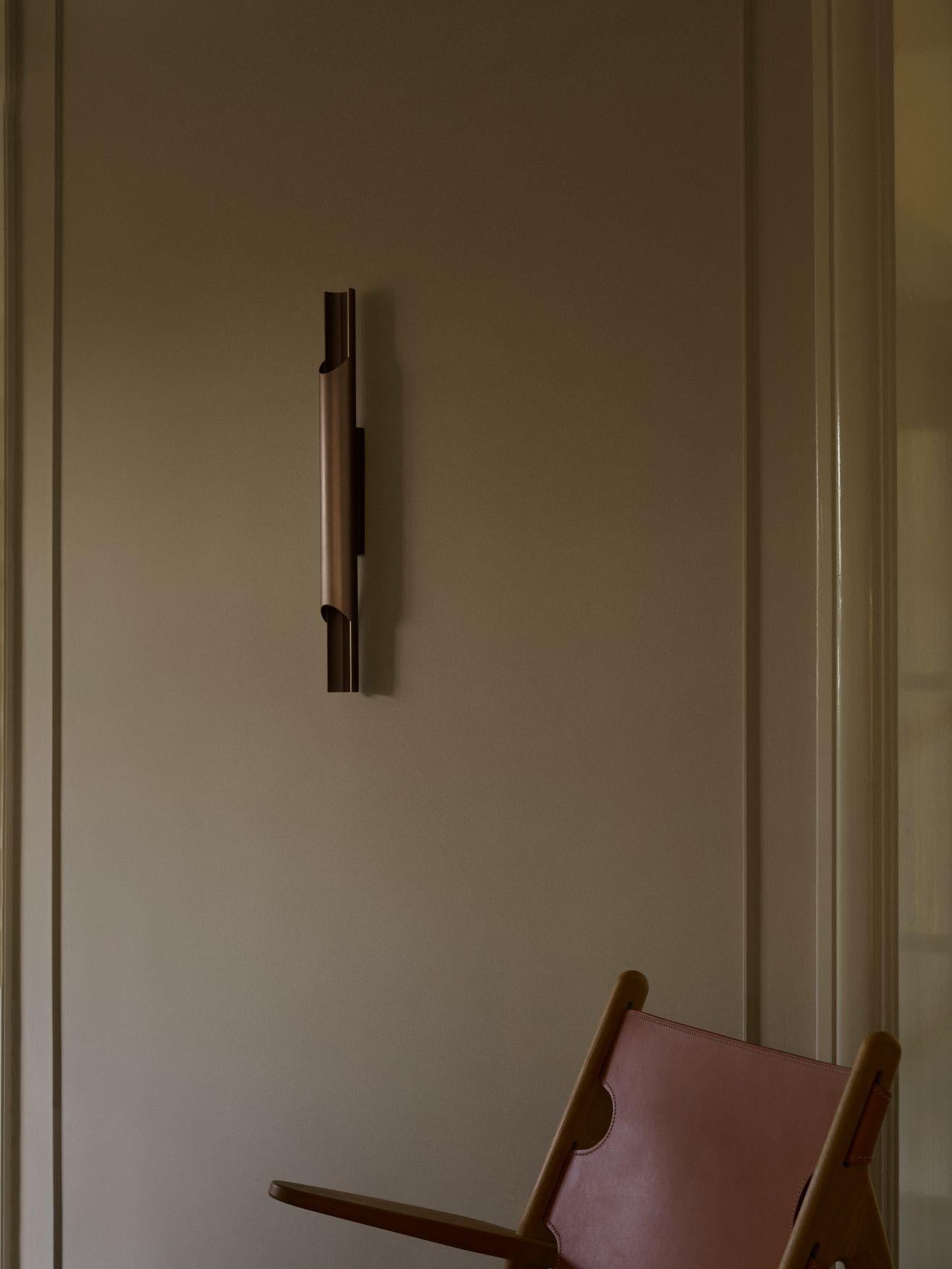 Pan 38' Lámpara de pared de bronce de Bent Karlby para Lyfa Escandinavo moderno en venta
