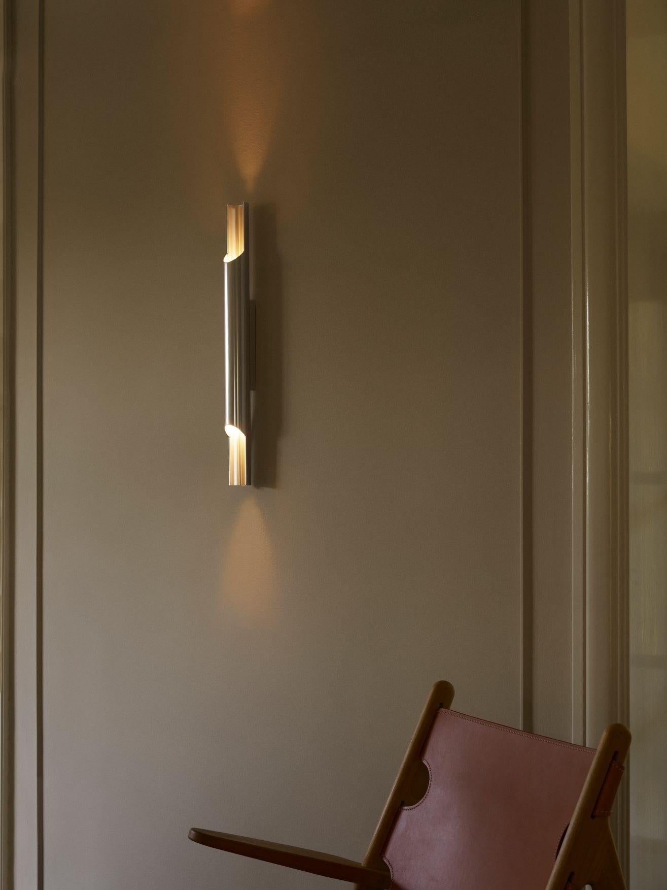 Pan 38' Lámpara de pared de bronce de Bent Karlby para Lyfa Danés en venta