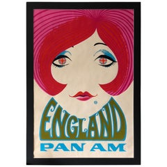 Vintage Pan Am Travel Poster, circa 1970s