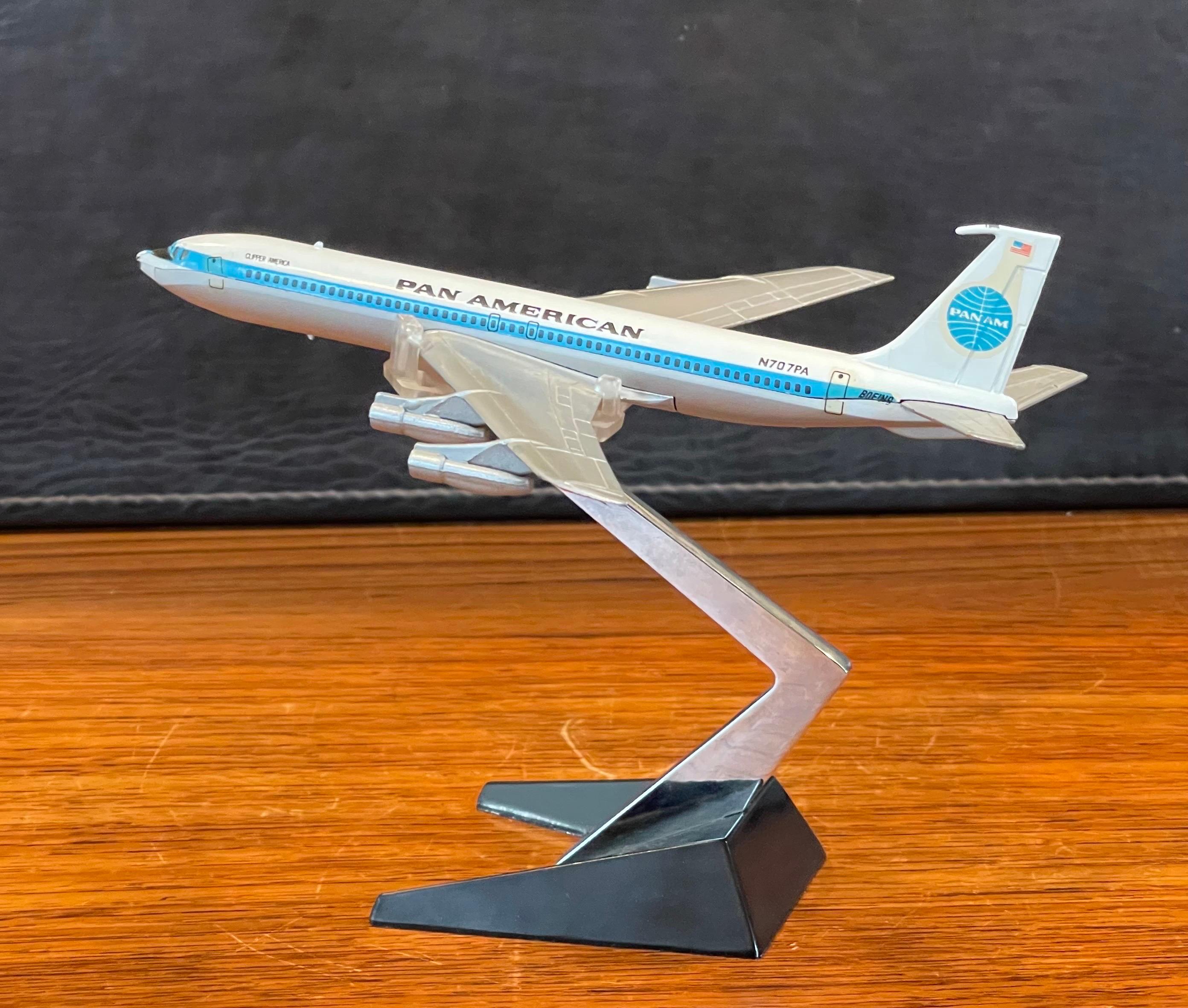 20th Century Pan American Airlines Boeing 707 Jetliner / Airplane Contractor Desk Model