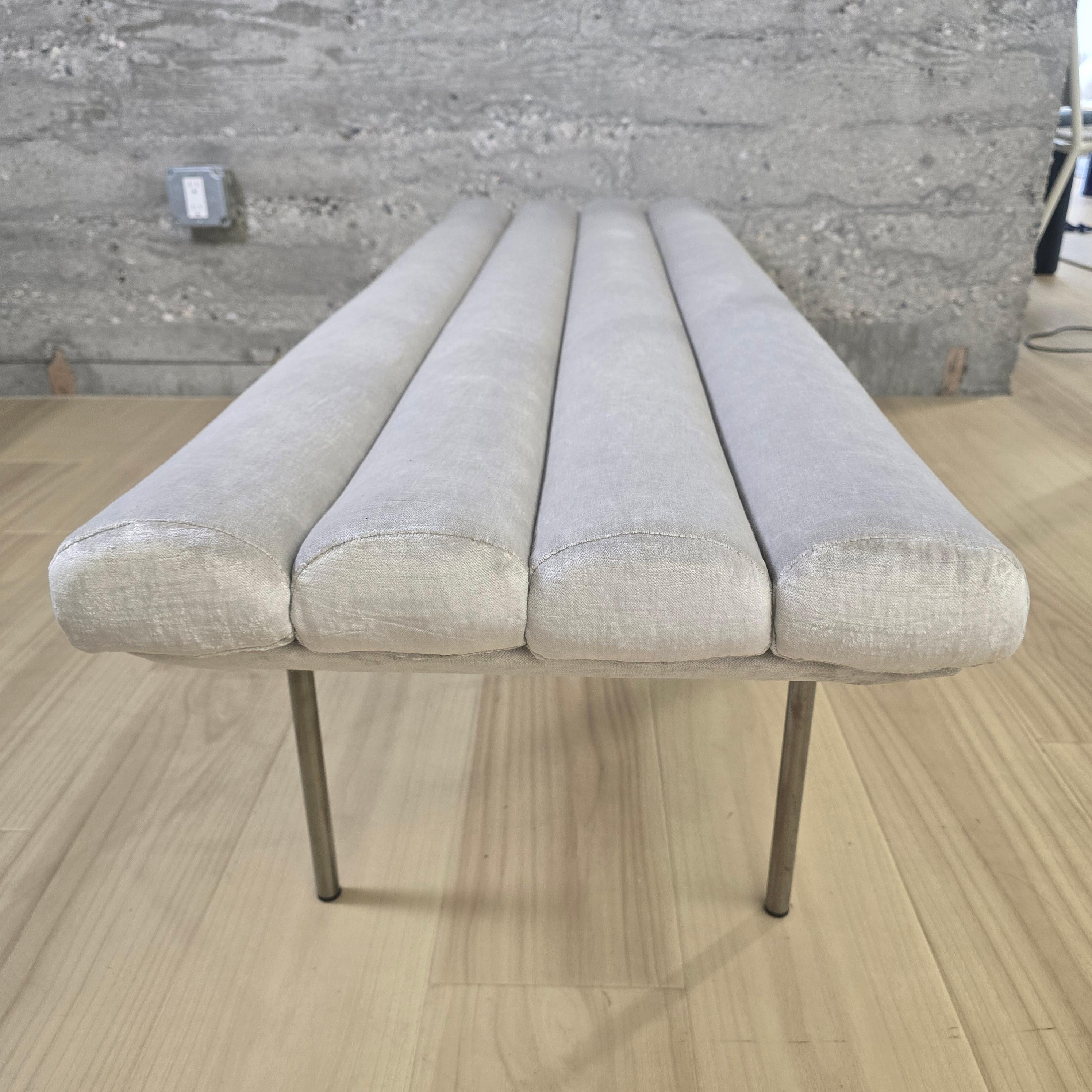 Pan Flute Bench *Showroom Sample In Excellent Condition For Sale In Carson, CA