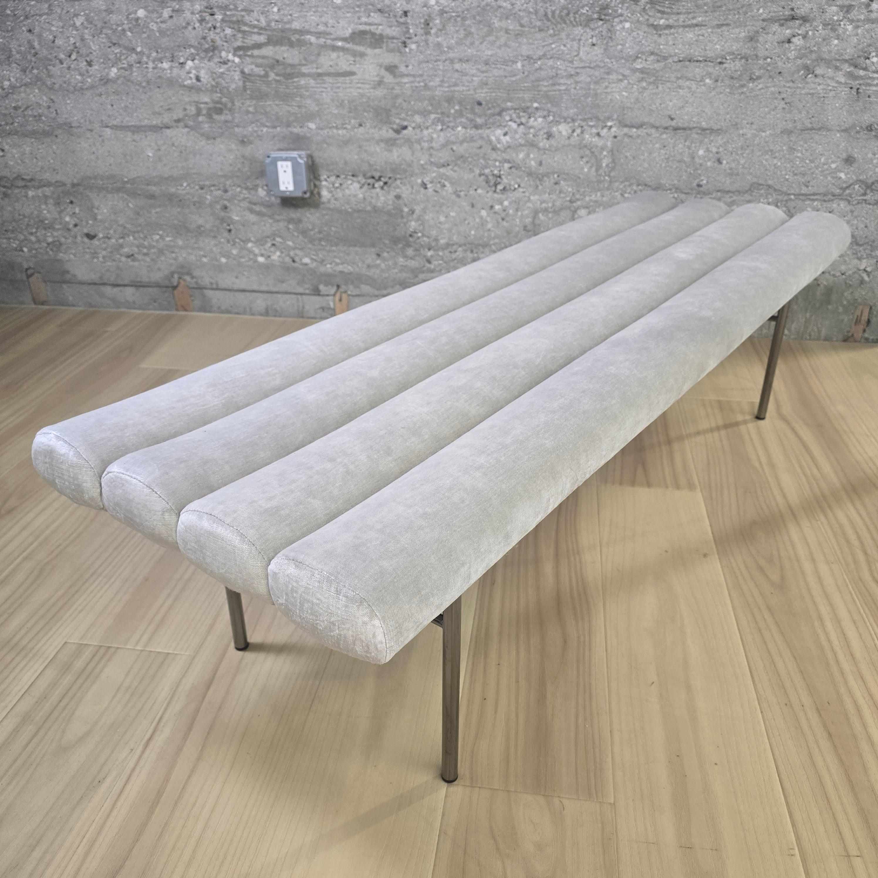 Contemporary Pan Flute Bench *Showroom Sample For Sale