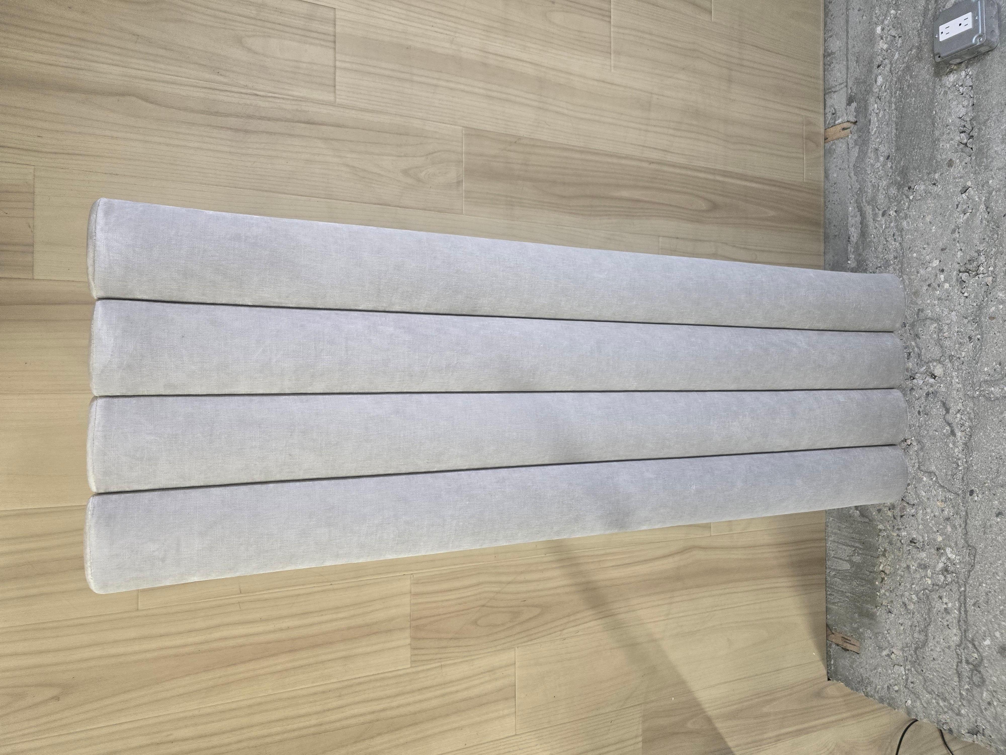Upholstery Pan Flute Bench *Showroom Sample For Sale