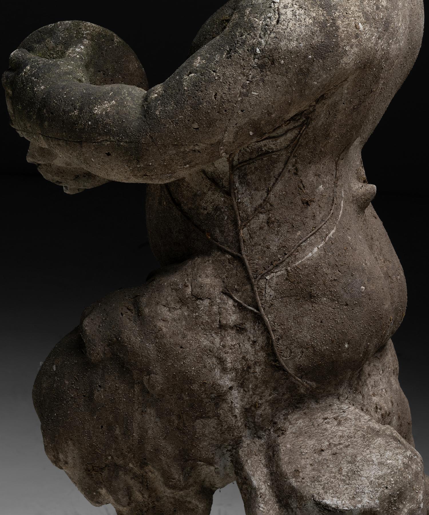 Pan Garden Statue, France circa 1850 For Sale at 1stDibs