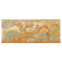 "Pan in Paradise, " Superb Art Deco Mural Study by Petersen