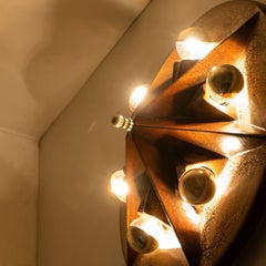 Lampada in ceramica PAN Keramik Star Brown Beige, Germania, anni '70