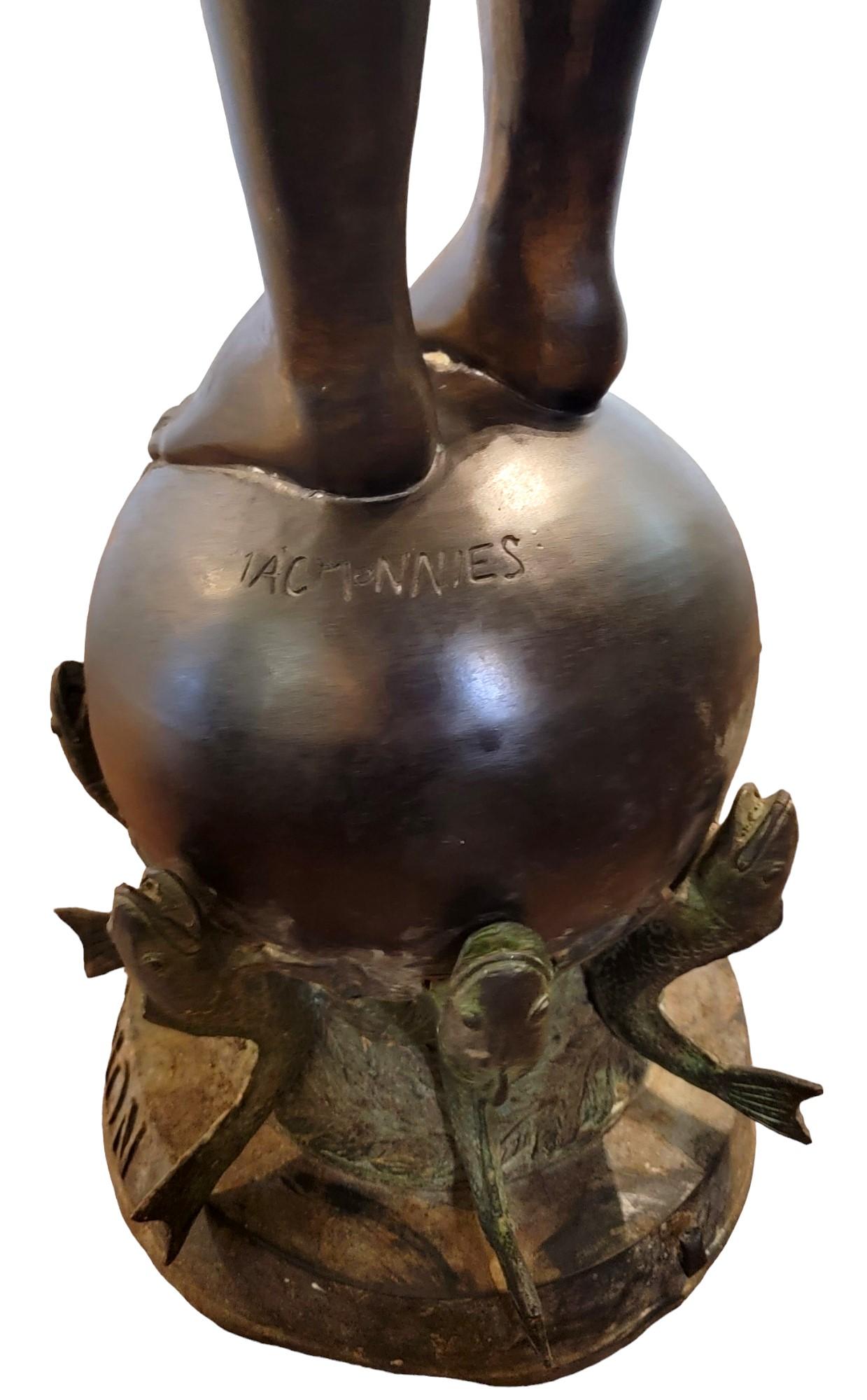 Mid-Century Modern Pan Of Rohallian Fountain Sculpture