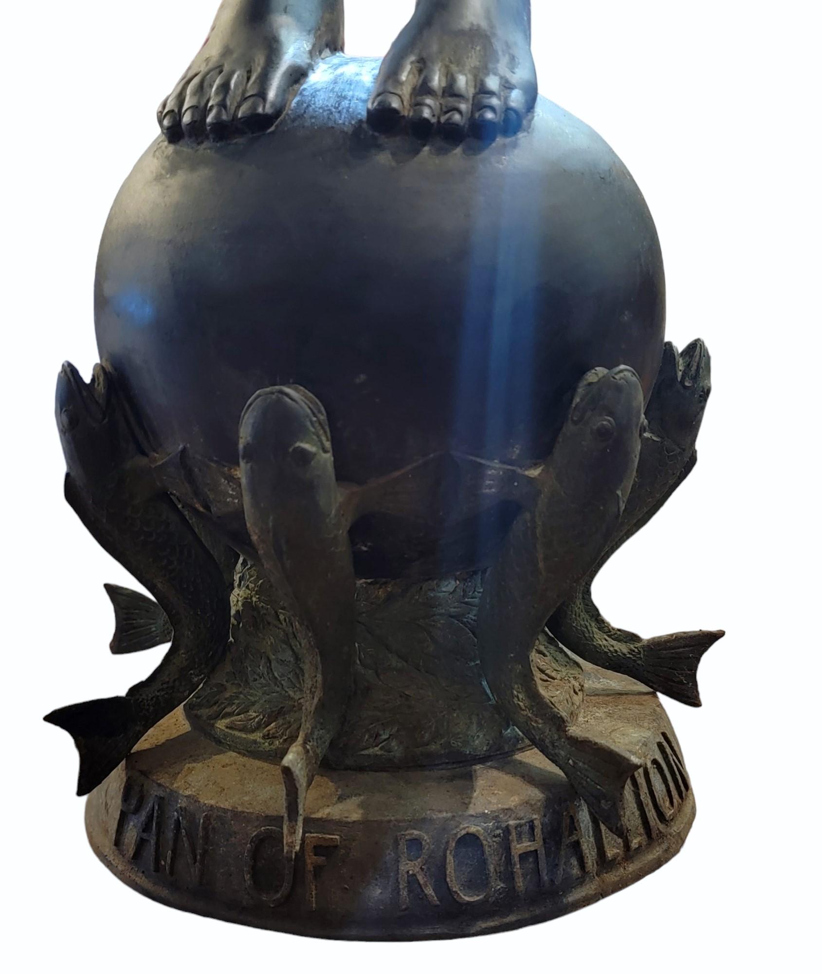 American Pan Of Rohallian Fountain Sculpture For Sale