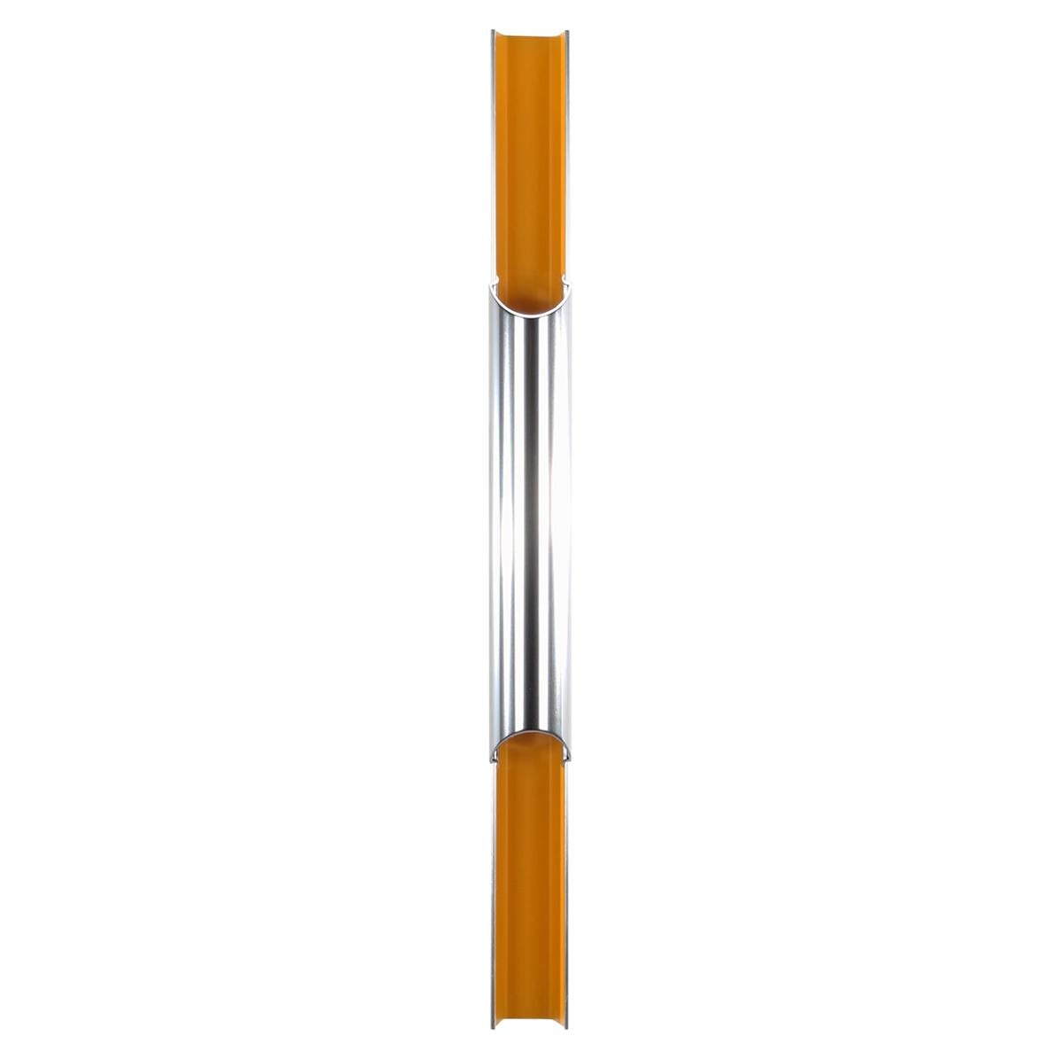 Pan-Opticon, Elegant Aluminum and Yellow Sconce by Bent Karlby for Lyfa