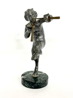 Pan Playing The Flutes, Neoclassical Sculpture