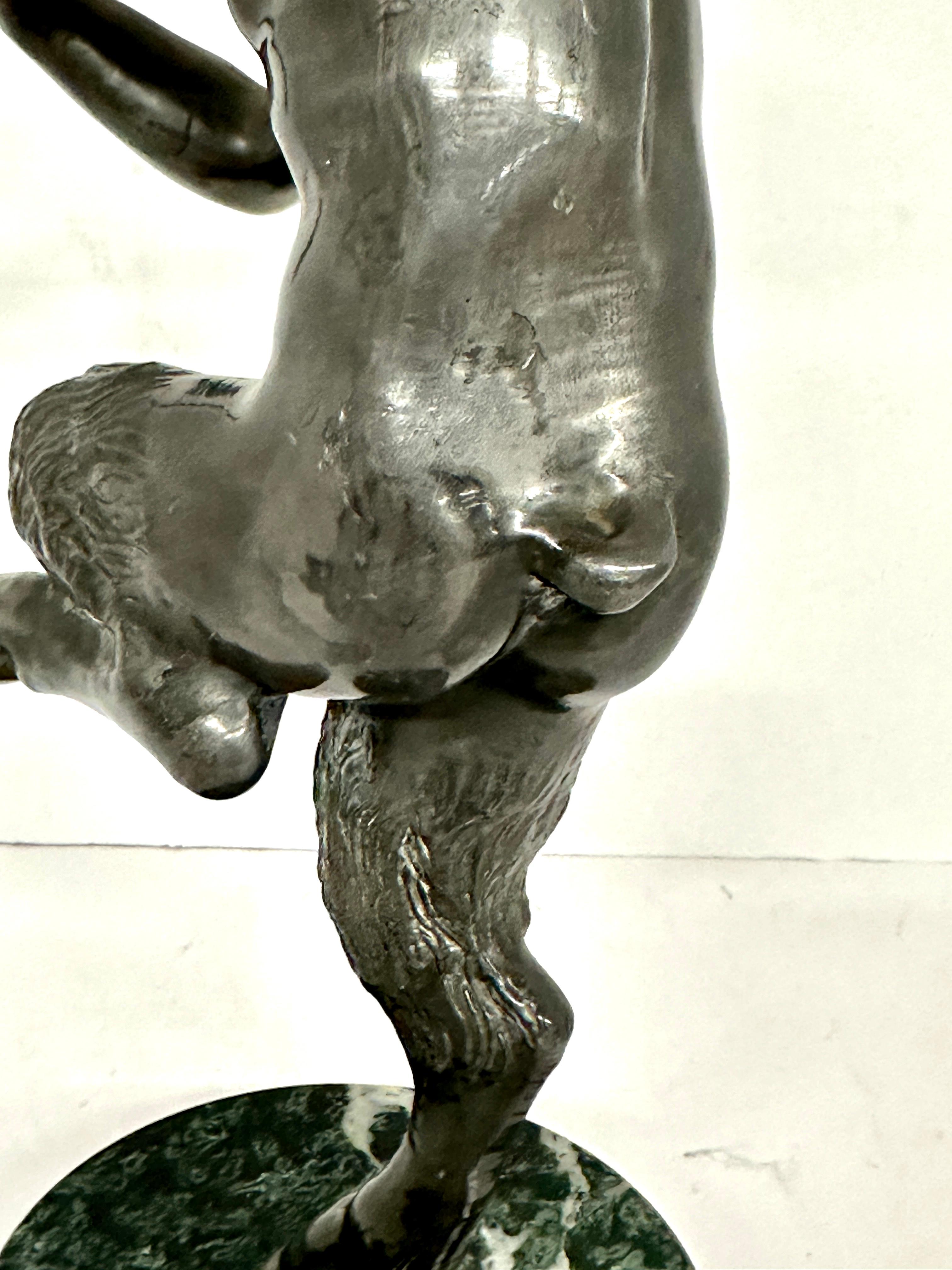 Pan che suona i flauti, scultura neoclassica in vendita 2